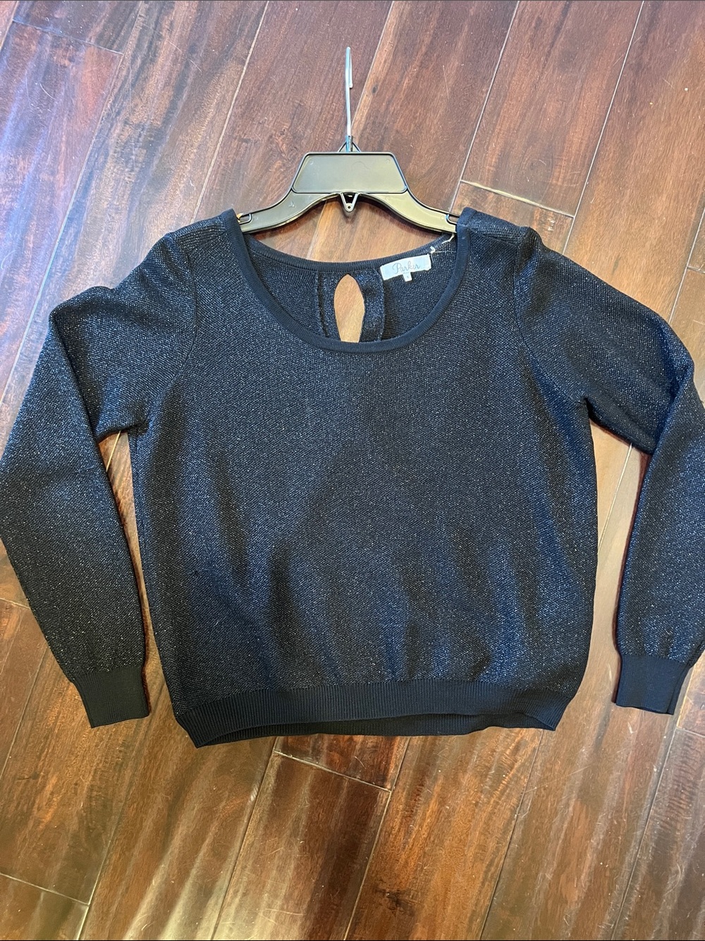 Parker Black Sparkle Crewneck Sweater